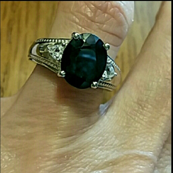 💃SAPPHIRE & TOPAZ RING - Picture 6 of 8